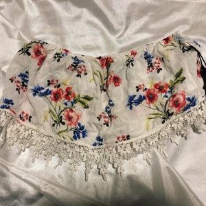Forever 21 Flower Tube Top